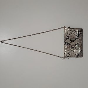 Market and Spruce faux snake skin cross body bag